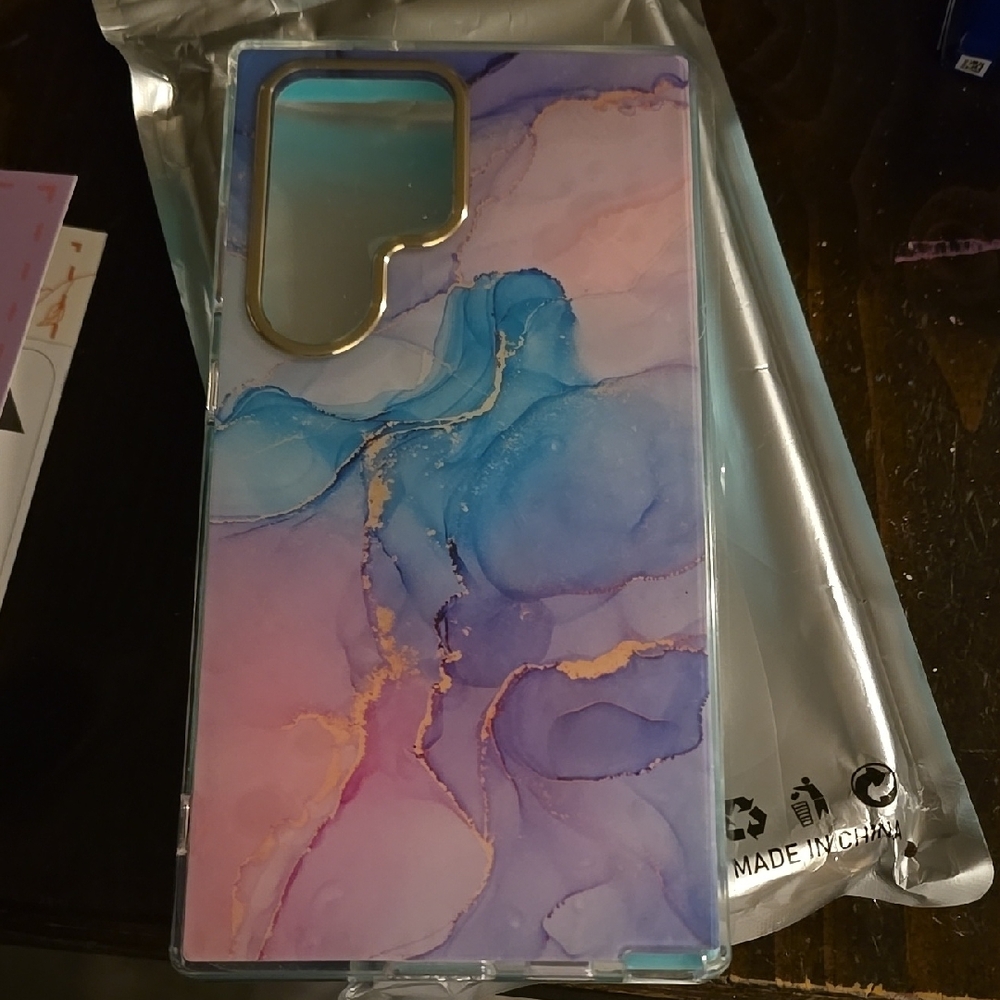 Elegant Blue and Purple Phone Case